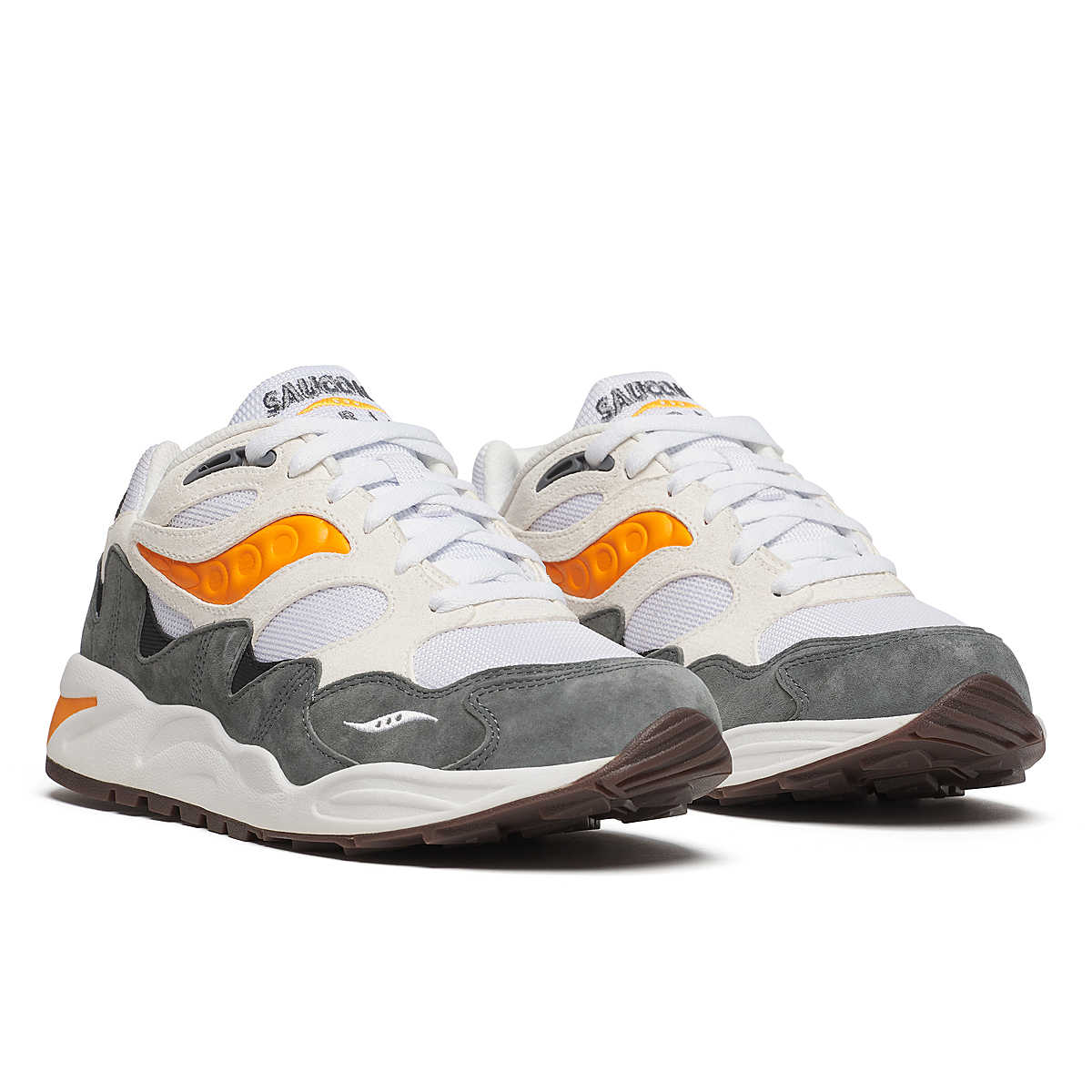 Semelle Grid Shadow Blanc Gris – stabilité et grip Saucony