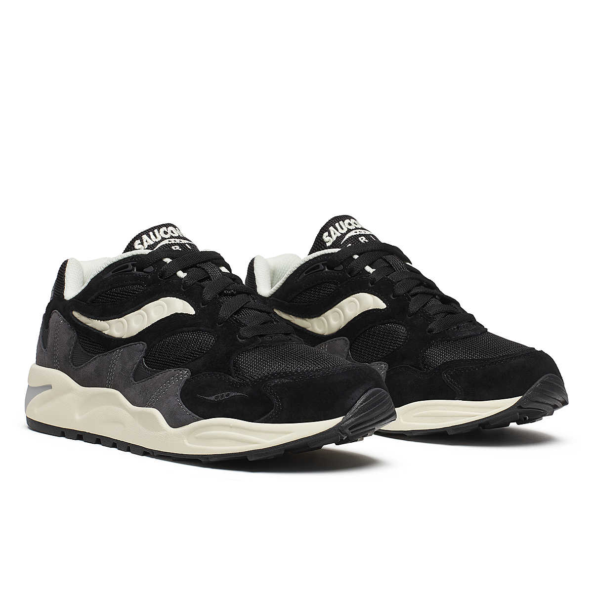 Semelle Grid Shadow Noir Cream – stabilité et accroche Saucony