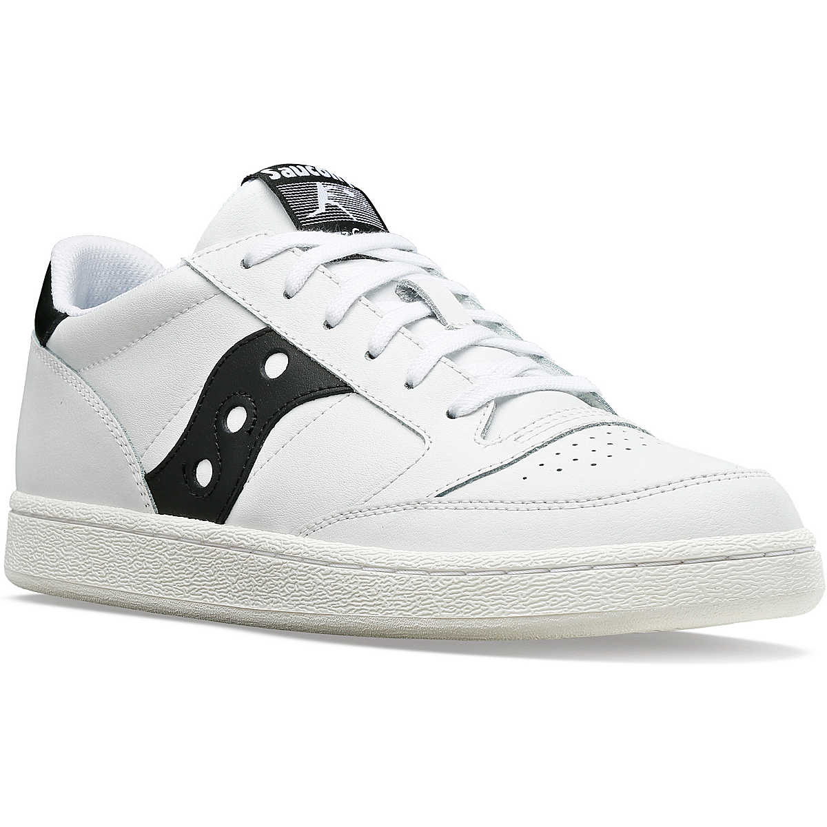 Semelle Jazz Court PU Blanc Noir – semelle crantée pour une bonne accroche