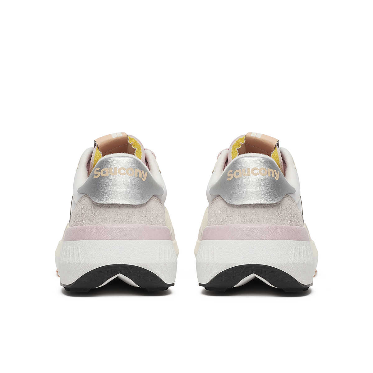 Jazz NXT White Silver portée – silhouette running