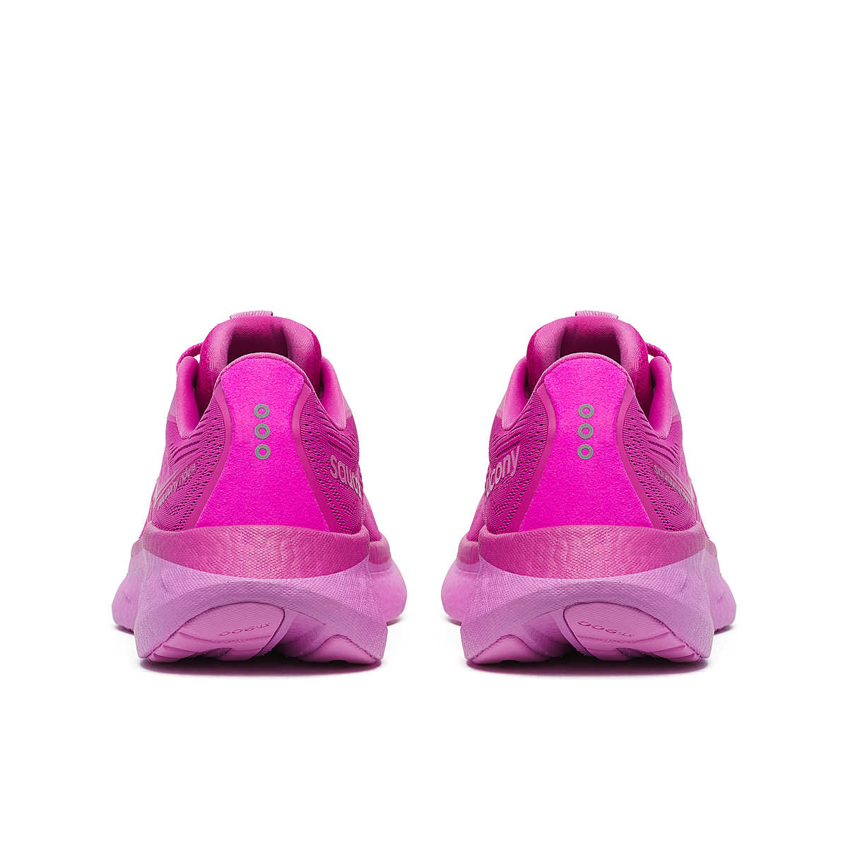 Amorti PWRRUN Saucony Ride 18 – coloris Fuchsia Tulip