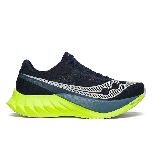 Saucony Endorphin Pro 4 Navy Citron – chaussure running plaque carbone
