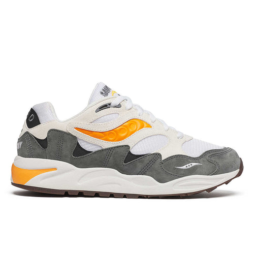 Grid Shadow 2 Blanc Gris – sneaker rétro amortie unisexe