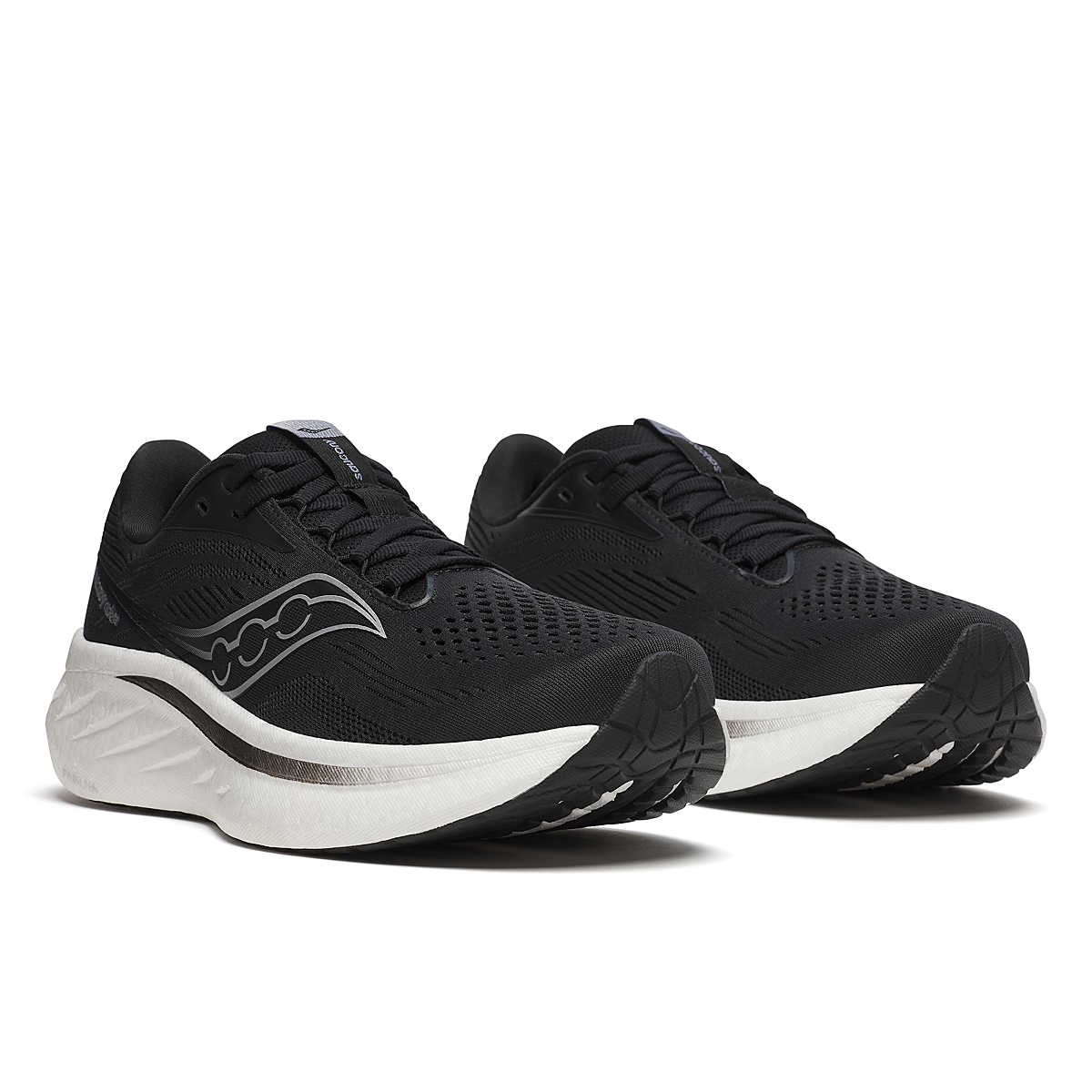 Chaussure Saucony Ride 18 Black White dessus