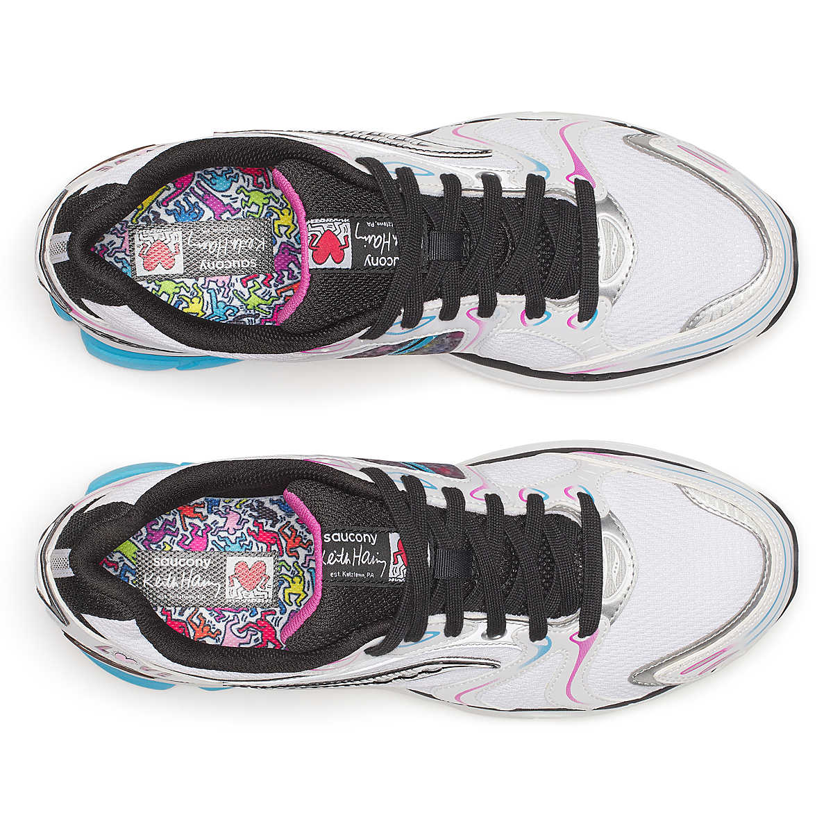 Keith Haring X Saucony ProGrid Triumph 4 White | Multi