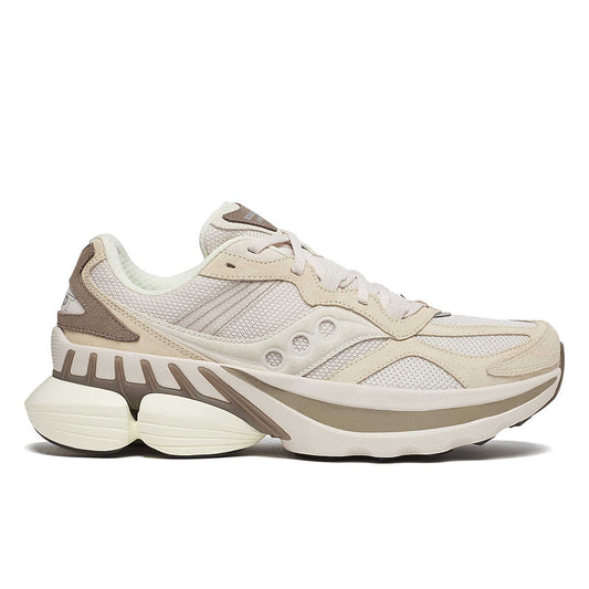 Sneaker Grid NXT Vanilla Walnut – profil élégant en suède beige