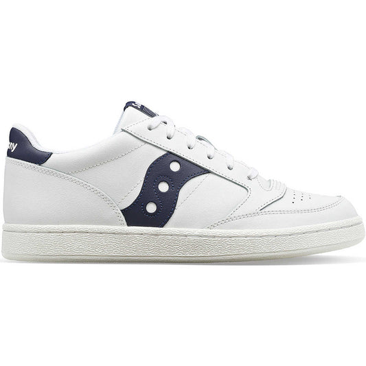 Jazz Court PU Blanc – vue latérale : sneaker blanche minimaliste