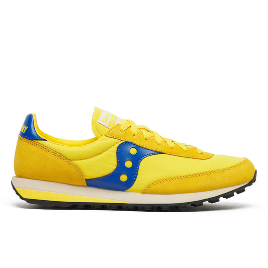 Saucony Trainer 80 Jaune Royal – sneaker rétro en daim et mesh