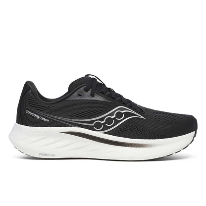Chaussure de course homme Saucony Ride 18 noire et blanche