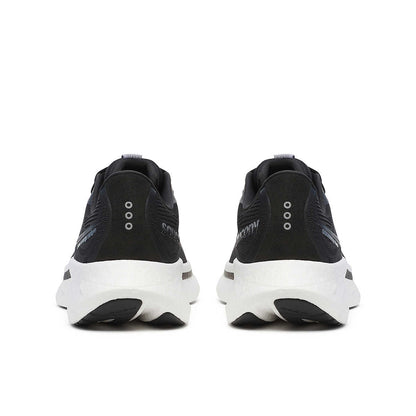 Vue arrière Saucony Ride 18 Black White