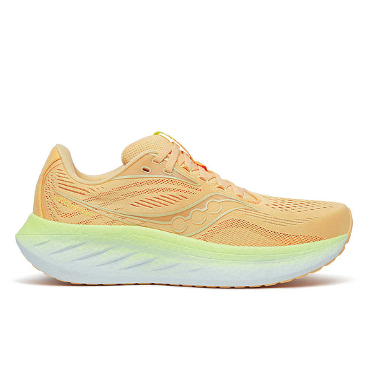 Saucony Ride 18 Femme Peach Sunny – look sportif