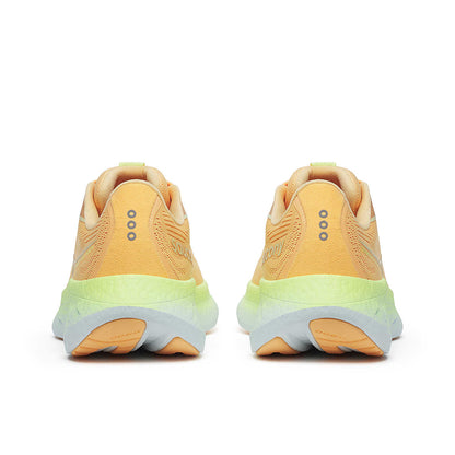 Vue semelle Ride 18 Saucony Peach Sunny – amorti PWRRUN