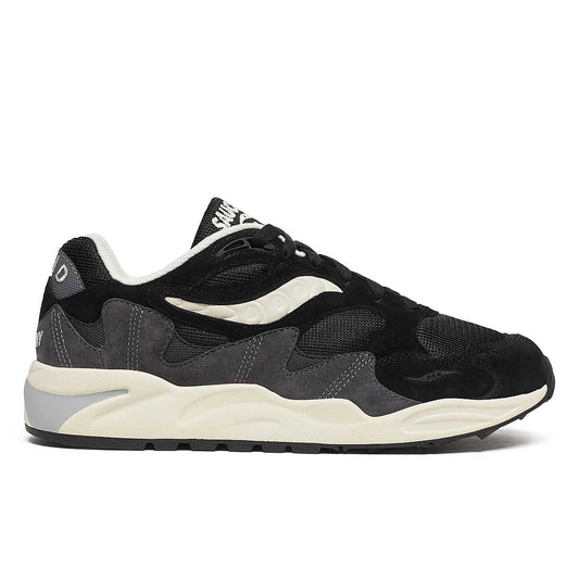 Grid Shadow 2 Noir Cream – sneaker rétro contrastée