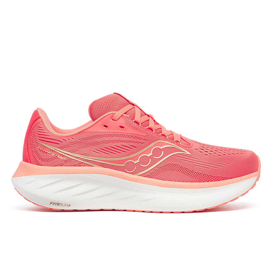 Saucony Ride 18 femme Coral Salmon profil