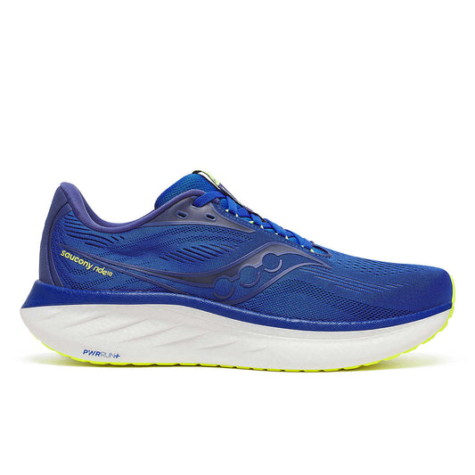 Saucony Ride 18 Lapis Citron vue latérale