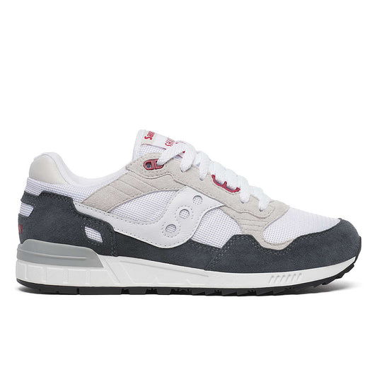 Saucony Shadow 5000 Blanc Gris – sneaker en mesh et daim
