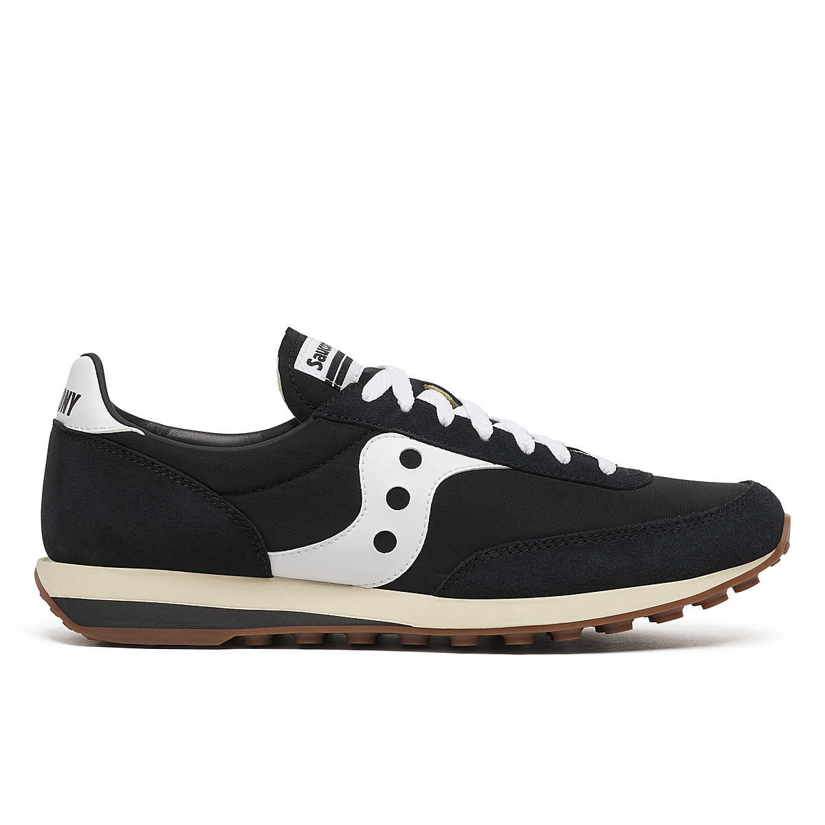 Saucony Trainer 80 Noir Blanc – sneaker rétro sobre et efficace
